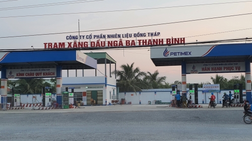 Đồng Tháp: Trạm sạc VinFast - Cửa hàng xăng dầu PDT Ngã 3 Thanh Bình